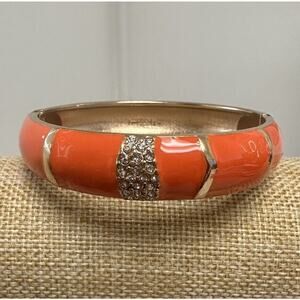 Sequin Nordstrom Colorful Mid-Thin Gold Tone Enamel Hinge Bangle $33 NWOT #151